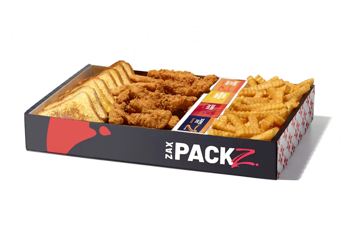 Discover Zaxby’s Menu Updated and Prices 2025! 58 Chicken Fingerz™ Zax Packz