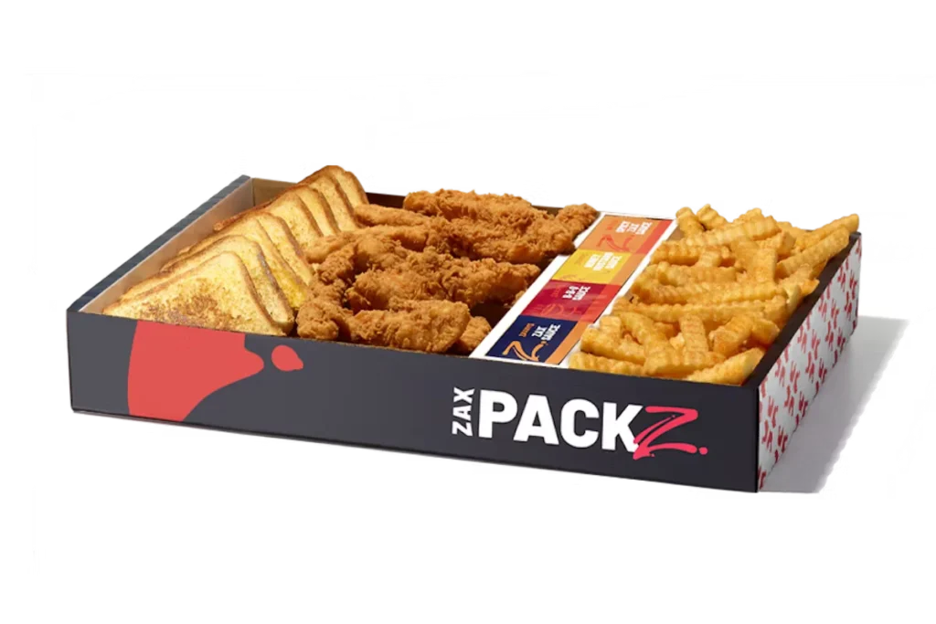 Discover Zaxby’s Menu Updated and Prices 2025! 72 Chicken-Fingerz™-Zax-Packz